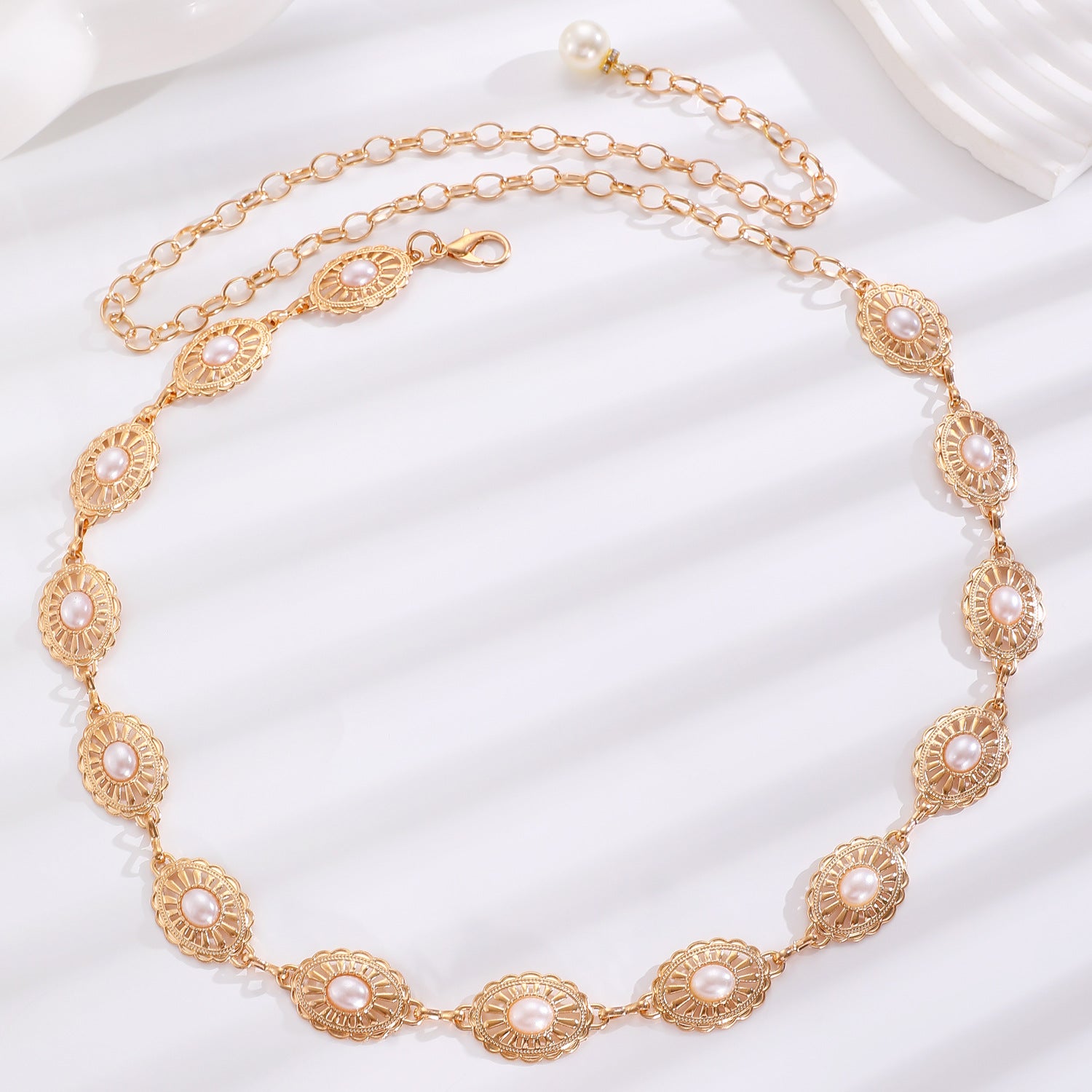 Waist chain women's decorative thin belt casualmatchingdress silver iron chain fashion skirt with tassels