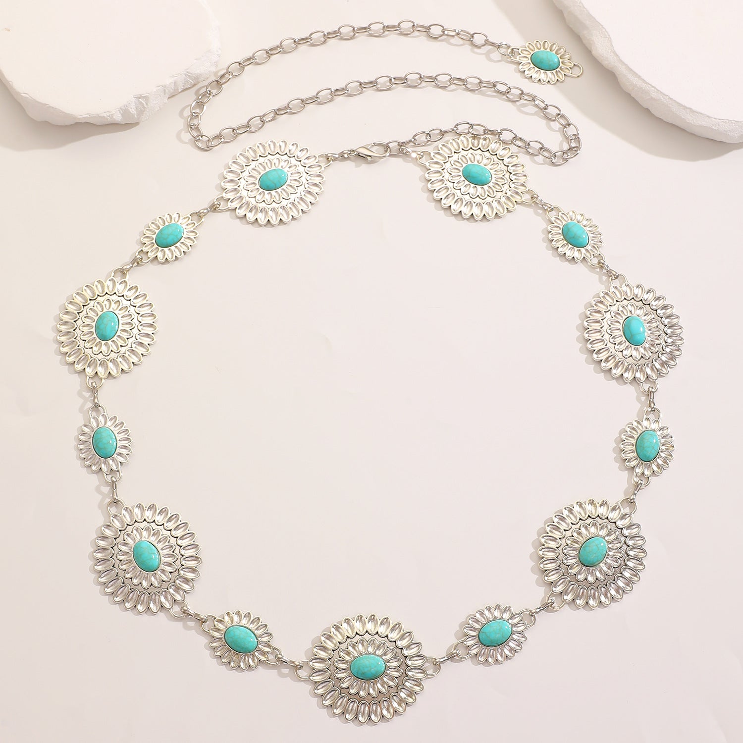 Waist chain women's decorative thin belt casualmatchingdress silver iron chain fashion skirt with tassels