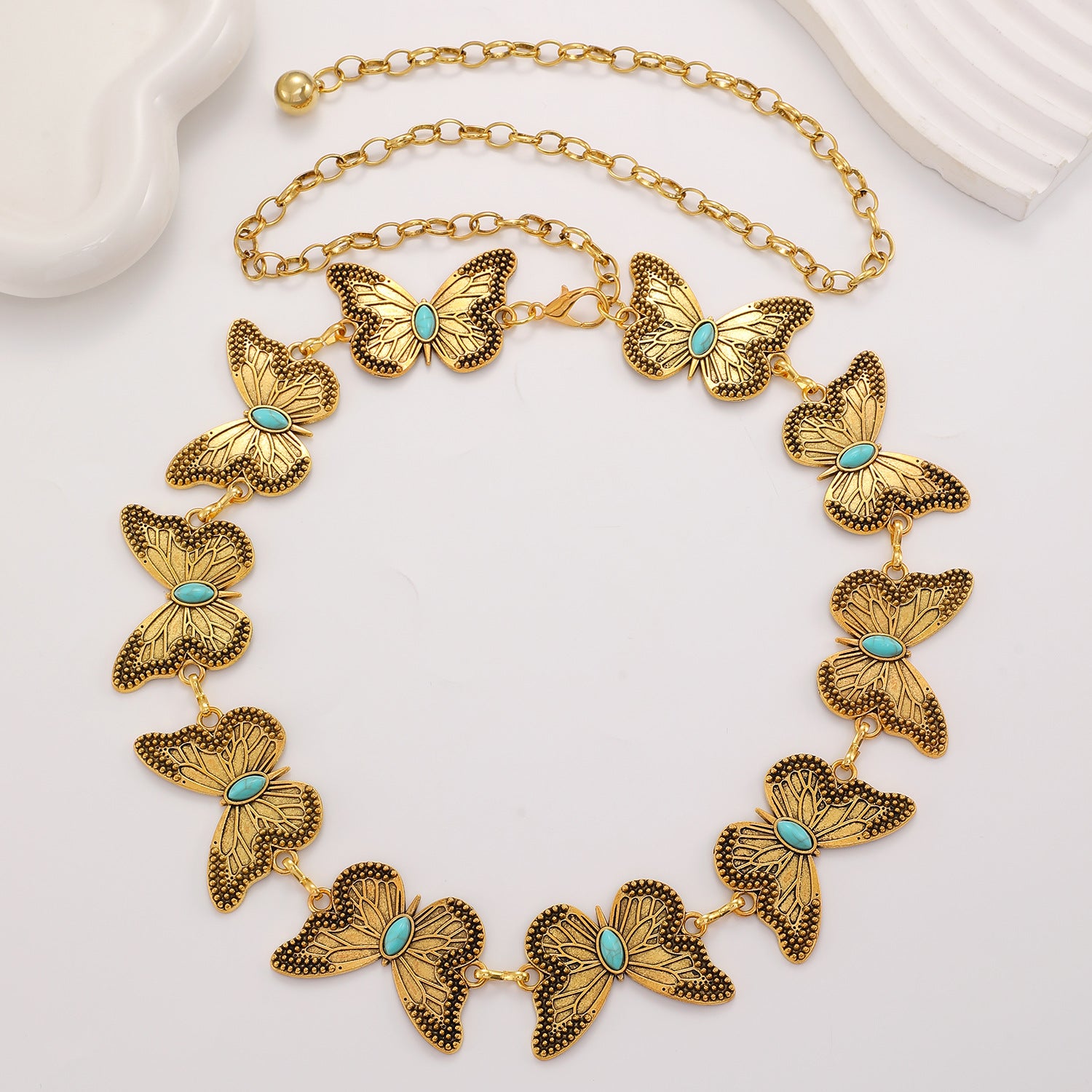 Waist chain women's decorative thin belt casualmatchingdress silver iron chain fashion skirt with tassels