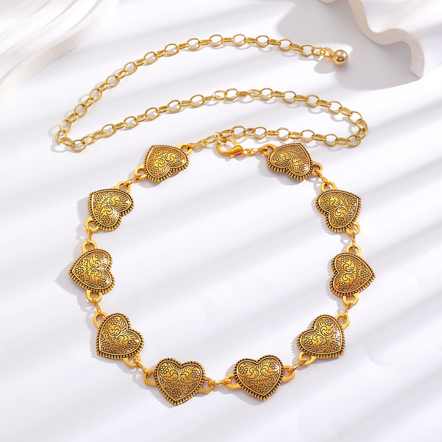 Waist chain women's decorative thin belt casualmatchingdress silver iron chain fashion skirt with tassels