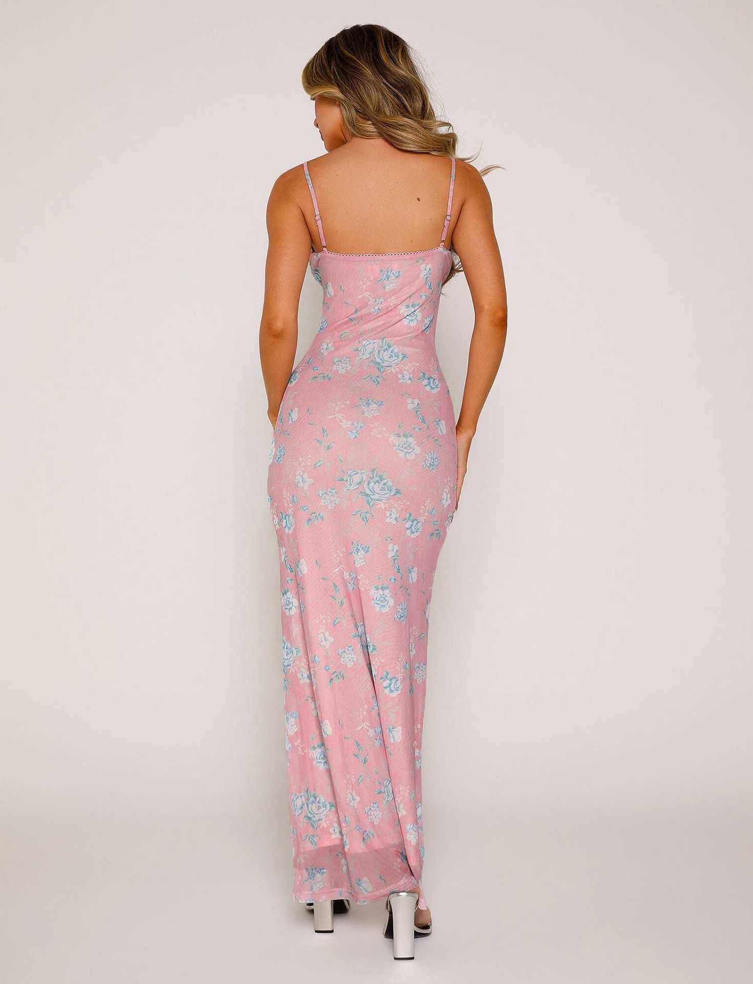 Women's long dress - Suitable for vacation wear, elegant and stylish, with a fitted design, printed pattern, and off-shoulder style