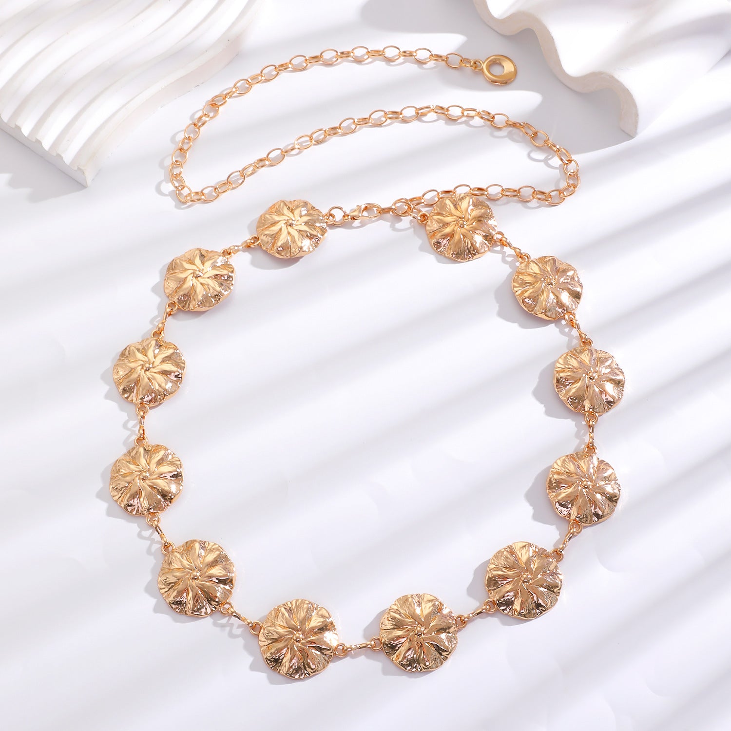 Waist chain women's decorative thin belt casualmatchingdress silver iron chain fashion skirt with tassels