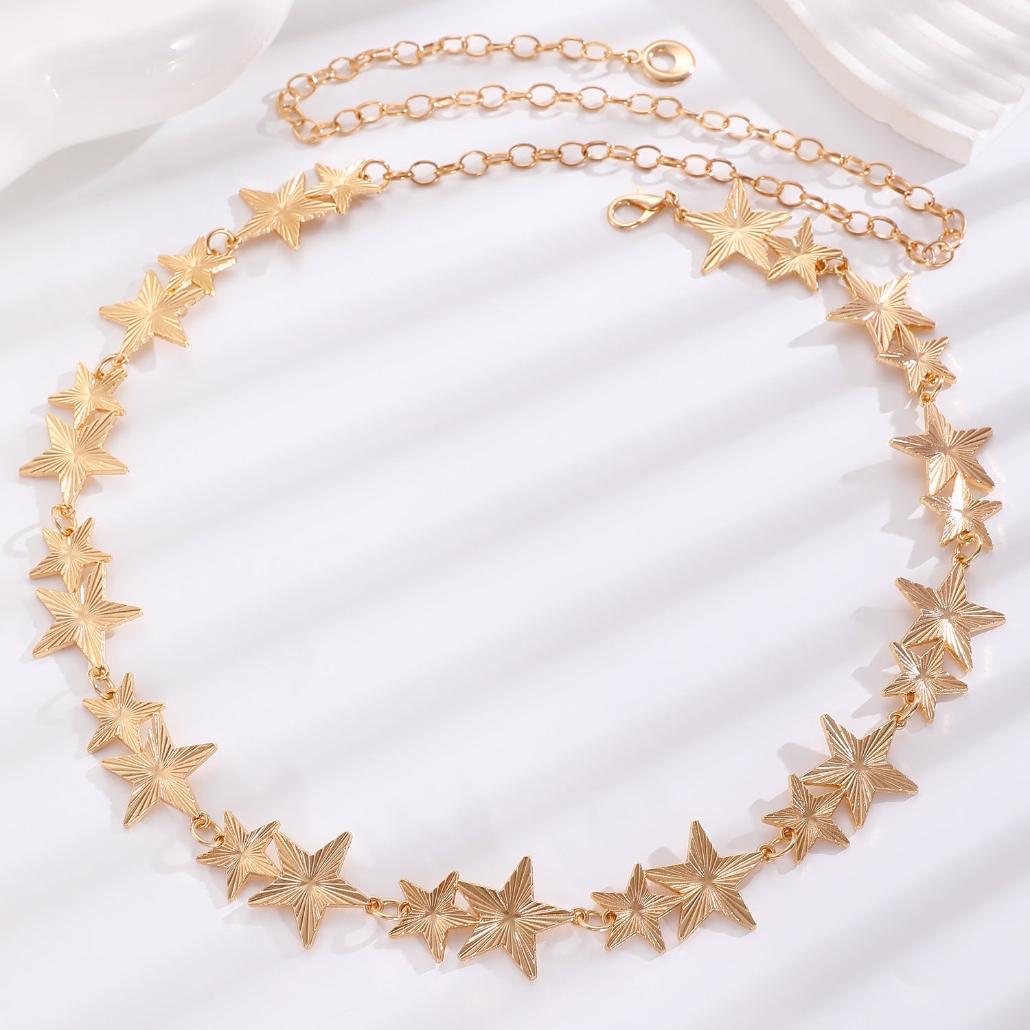 Waist chain women's decorative thin belt casualmatchingdress silver iron chain fashion skirt with tassels