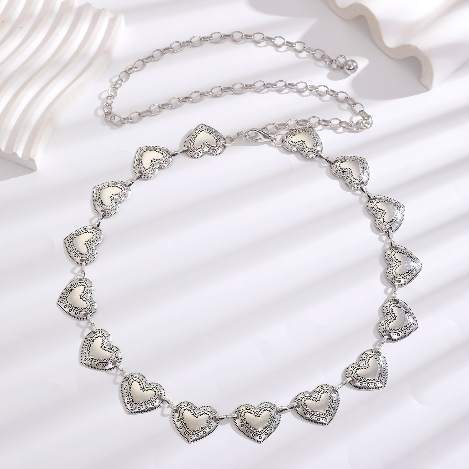 Waist chain women's decorative thin belt casualmatchingdress silver iron chain fashion skirt with tassels