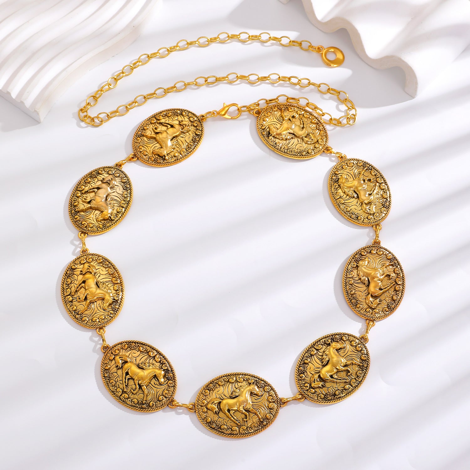 Waist chain women's decorative thin belt casualmatchingdress silver iron chain fashion skirt with tassels